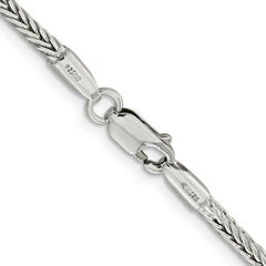 Sterling Silver 2.5mm Diamond-cut Round Franco Chain - 3