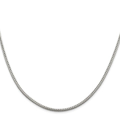 Sterling Silver Rhodium-plated 2.5mm Diamond-cut Round Franco Chain - 3
