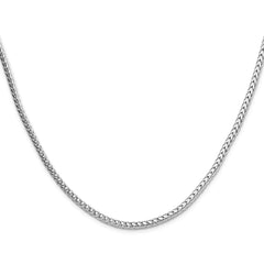 Sterling Silver 3.4mm Diamond-cut Round Franco Chain - 6