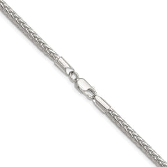 Sterling Silver 3.4mm Diamond-cut Round Franco Chain - 4