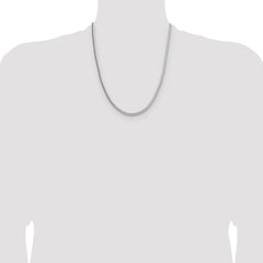 Sterling Silver 3.4mm Diamond-cut Round Franco Chain - 6