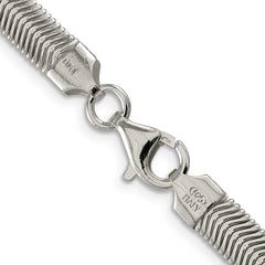 Sterling Silver 6.25mm Flat Oval Snake Chain - 3