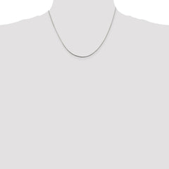 Sterling Silver 1.25mm Diamond-cut Snake Chain - 5