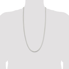 Sterling Silver 5mm 6-sided Oval Snake Chain - 3