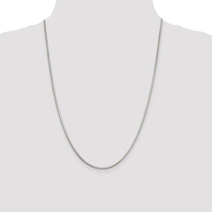 Sterling Silver 2mm Diamond-cut Snake Chain - 6