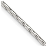 Sterling Silver 2mm Diamond-cut Snake Chain - 6