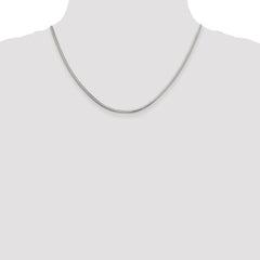 Sterling Silver 2.5mm Diamond-cut Snake Chain - 4