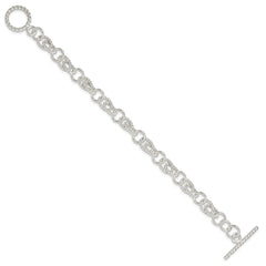 Sterling Silver Double Twist Link Bracelet
