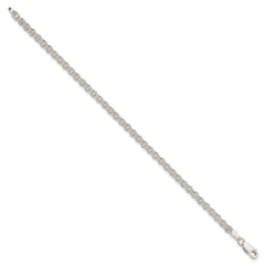 Sterling Silver 3mm Double Link Charm Bracelet - 2