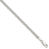 Sterling Silver 3mm Double Link Charm Bracelet - 2