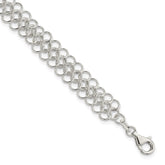 Sterling Silver Fancy Link Bracelet - 4