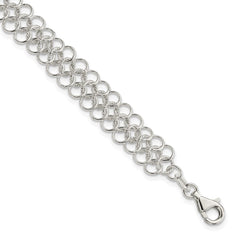 Sterling Silver Fancy Link Bracelet - 4