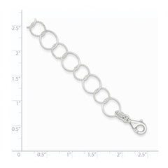 Sterling Silver Fancy Bracelet - 5