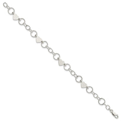 Sterling Silver Heart Bracelet - 2