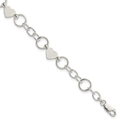 Sterling Silver Heart Bracelet - 2