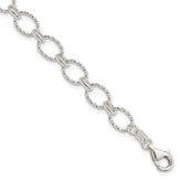 Sterling Silver Fancy Bracelet - 9