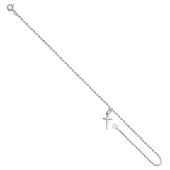 Sterling Silver Cross Anklet
