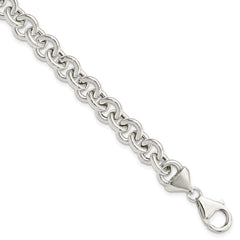 Sterling Silver Polished Fancy Link Bracelet - 6