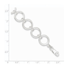 Sterling Silver Circle Link Bracelet
