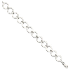 Sterling Silver Circle Link Bracelet