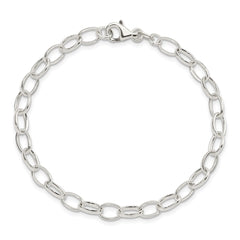 Sterling Silver Polished Fancy Link Bracelet - 20