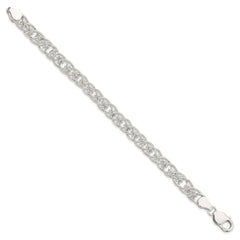 Sterling Silver Polished and Textured Fancy Bracelet - 2