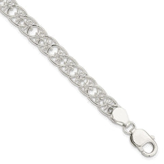 Sterling Silver Polished and Textured Fancy Bracelet - 2
