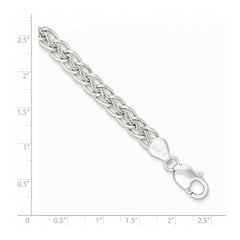 Sterling Silver Polished and Textured Fancy Bracelet - 3