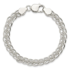 Sterling Silver Polished and Textured Fancy Bracelet - 3