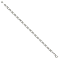 Sterling Silver 5mm Fancy Link Bracelet - 2