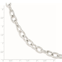 Sterling Silver Open Link Cable 8.50mm Bracelet