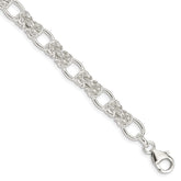 Sterling Silver Polished Fancy Link Bracelet - 4