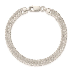 Sterling Silver Polished Fancy Link Bracelet - 22