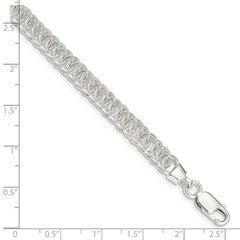 Sterling Silver Polished Fancy Link Bracelet - 22
