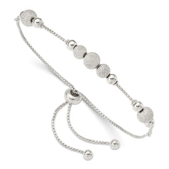 Sterling Silver Beaded Adjustable Bracelet