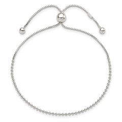 Sterling Silver Beaded Adjustable Bracelet - 3