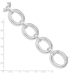 Sterling Silver Polished Large Link Bracelet