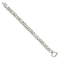 Sterling Silver Polished Byzantine Link Bracelet - 2