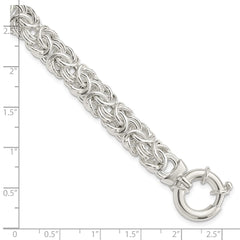 Sterling Silver Polished Byzantine Link Bracelet - 2