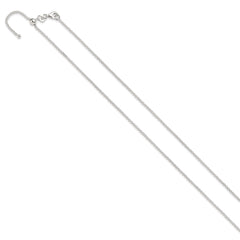Sterling Silver Polished Adjustable Necklace