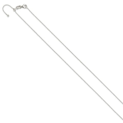 Sterling Silver Polished Beaded Adjustable Necklace - 3