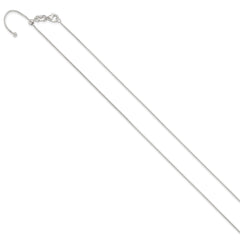 Sterling Silver Polished Adjustable Necklace - 2
