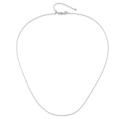 Sterling Silver Polished Adjustable Necklace - 9