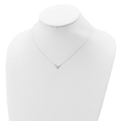 Sterling Silver Polished V-Shape Necklace - 2