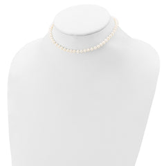 Sterling Silver Madi K Rhodium-plated 5-6mm White Semi-Round Freshwater Cultured Pearl 12 inch Necklace, 4 inch Bracelet & Post Earrings Set