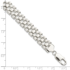Sterling Silver Polished Fancy Link Bracelet - 10