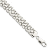 Sterling Silver Polished Fancy Link Bracelet - 10