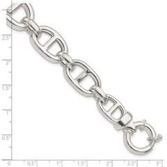 Sterling Silver Polished Fancy Link Bracelet - 5