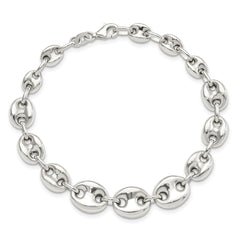 Sterling Silver Polished Fancy Link 7.5in Bracelet - 2