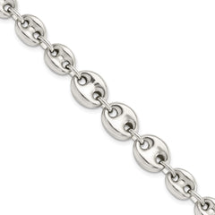 Sterling Silver Polished Fancy Link 7.5in Bracelet - 2